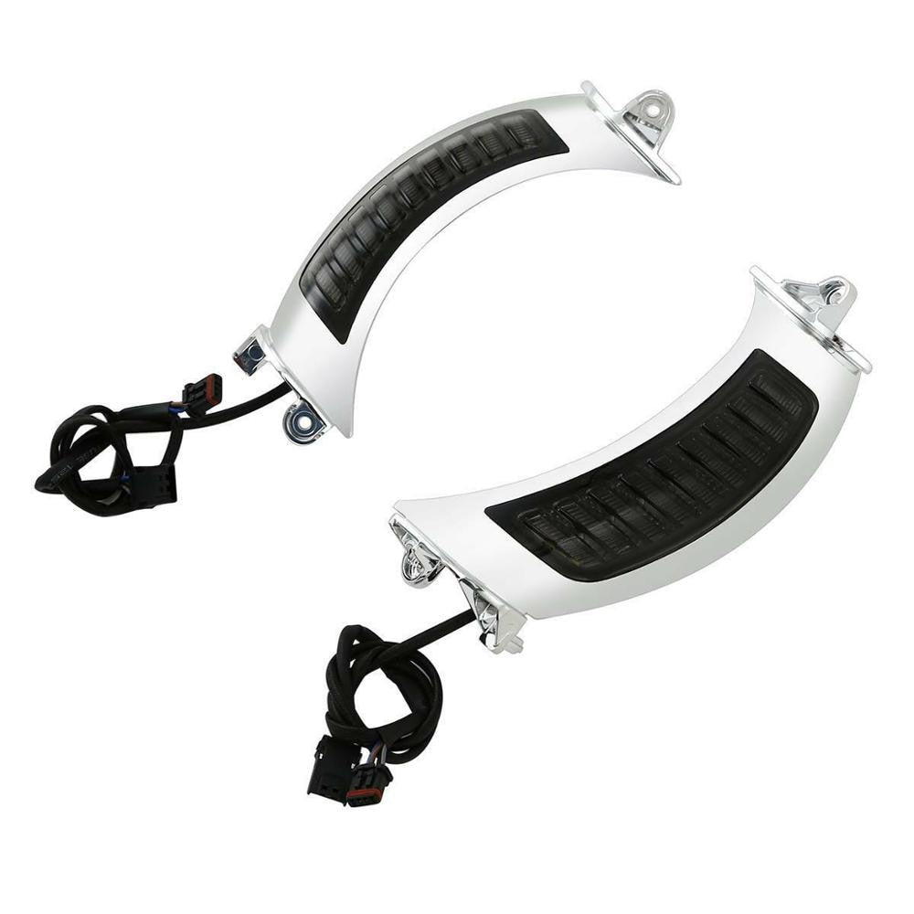 Voodoo Cycle House Custom LED Side Marker & Turn Signal Lights For Harley-Davidson Touring Road Glide FLTRX 2015-2023