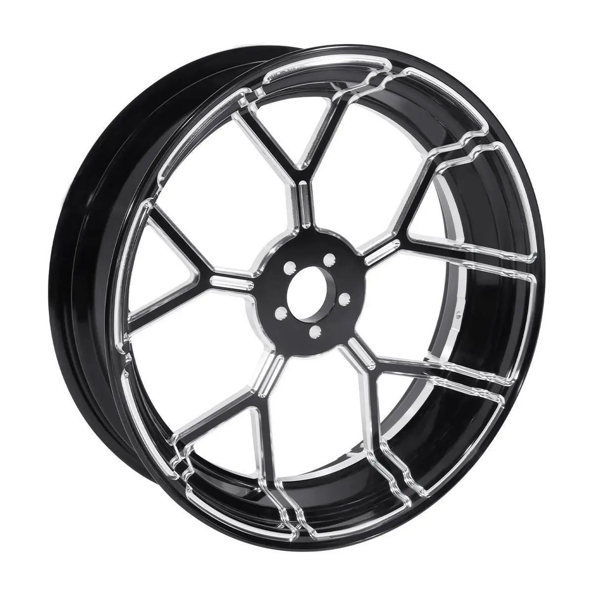 Voodoo Cycle House Custom 18" x 5.5" Rear Wheel with Hub Assembly For Harley-Davidson & Custom Applications Touring Models Non ABS 2009-2020 FLTR/FLHT/FLHR/FLHX