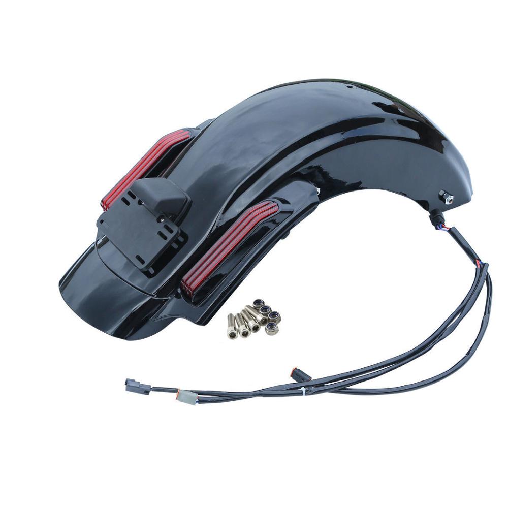 Voodoo Cycle House Saddlebags & Rear Fender For Harley-Davidson Touring Models Street Electra Glide Road King Ultra Limited 2014-UP