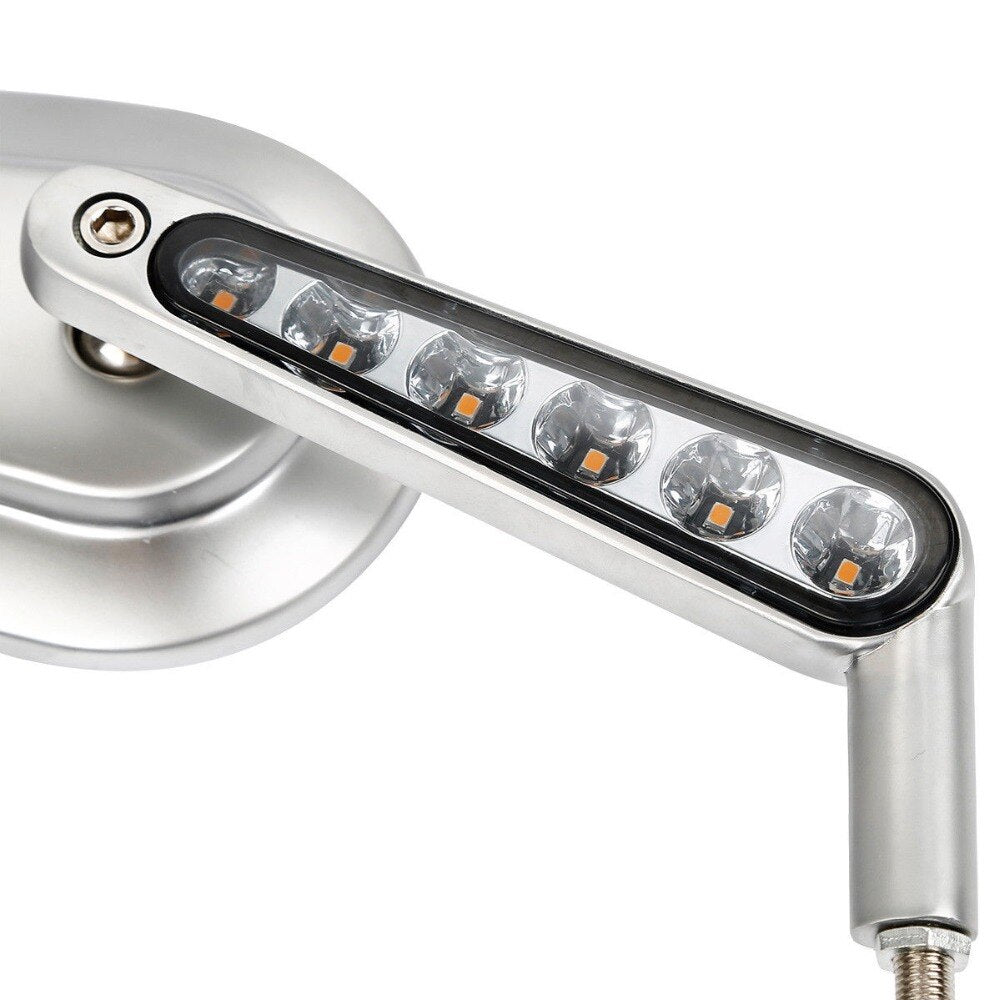 Voodoo Cycle House Custom Mirrors With LED Turn Signals For Harley-Davidson V ROD VRSCF 2009-2017 2016 2014 2010 2008