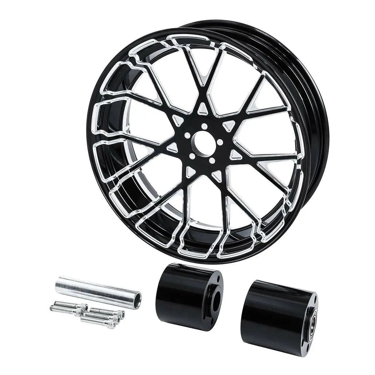 Voodoo Cycle House Custom 18" x 5.5" Rear Wheel & Hub Assembly For Harley-Davidson Touring Models & Custom Applications