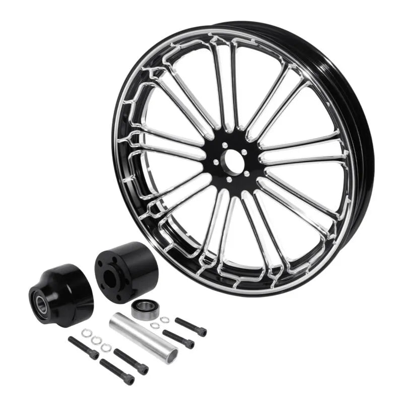 Voodoo Cycle House Custom 26"x3.5" Front Wheel & Hub Assembly For Harley-Davidson & Custom Applications Touring Road King Street Glide 2008-UP