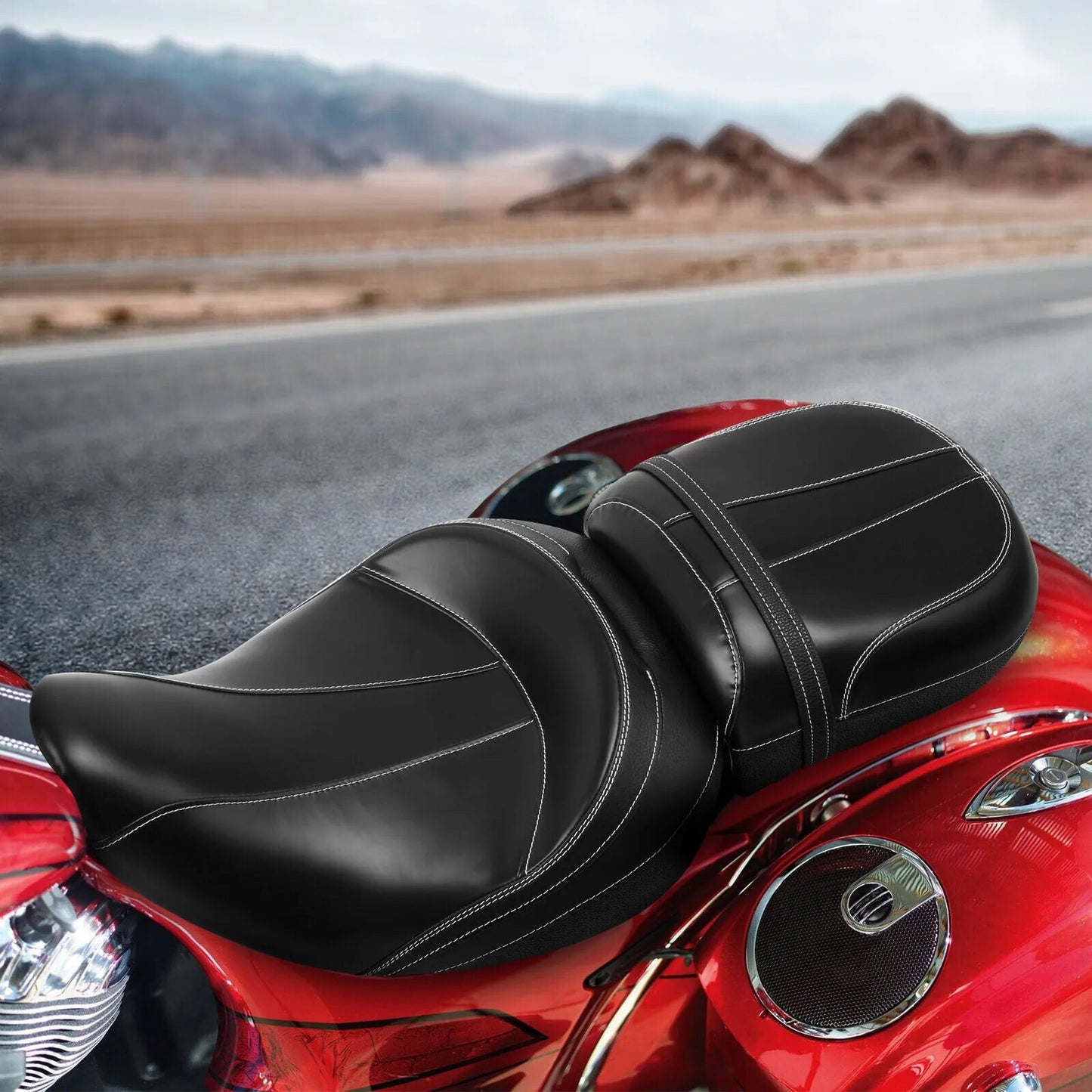 Voodoo Cycle House Custom Seat For Indian 2014-2022 Roadmaster Chieftain Dark Horse Springfield Chief Vintage Classic Limited Driver Passenger