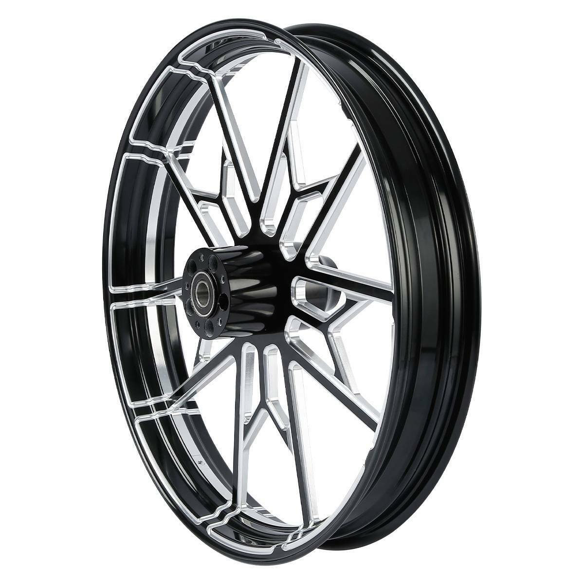 Voodoo Cycle House Custom Front Wheel & Hub Assembly For Harley-Davidson & Custom Applications Touring Road King Street Glide 2008-UP Single Disc 18" 21" 23" 26" 30" inch