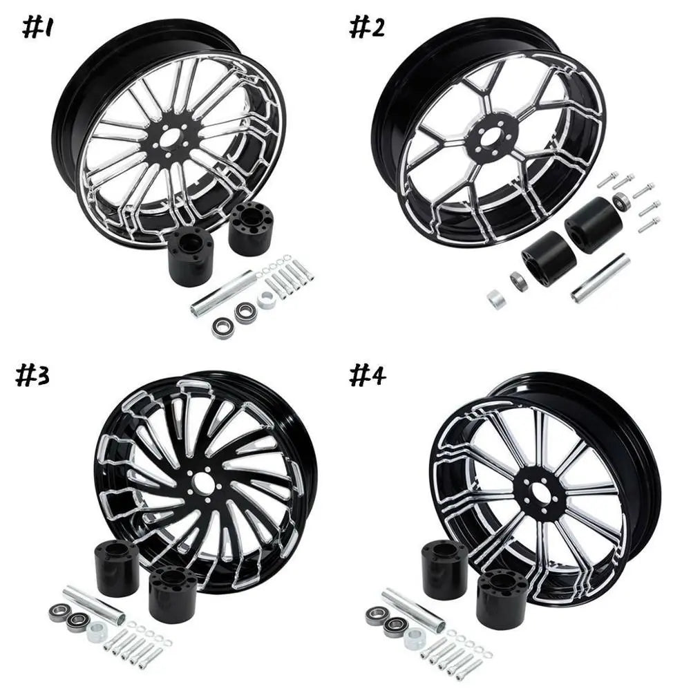 Voodoo Cycle House Custom 18" x 5.5" Rear Wheel with Hub Assembly For Harley-Davidson & Custom Applications Touring Models Non ABS 2009-2020 FLTR/FLHT/FLHR/FLHX