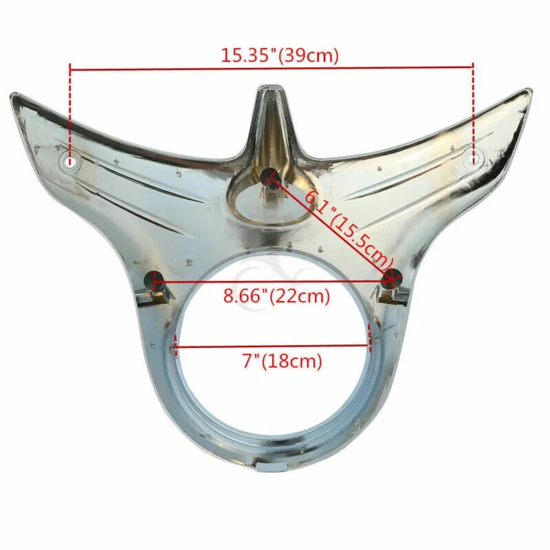 Voodoo Cycle House Upper Fairing Headlight Bezel For Indian Chieftain Dark Horse 2016-2018 Chieftain Classic 2018-2020 Roadmaster