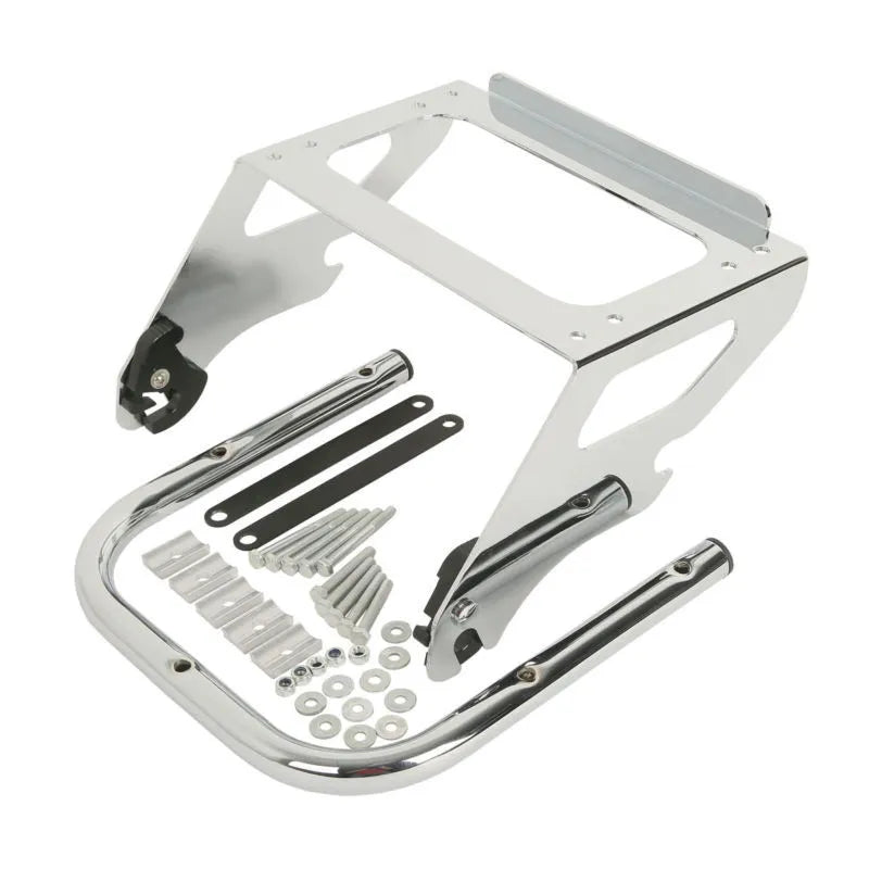 Voodoo Cycle House Detachable Solo Tour Pack Mount Luggage Rack For Harley-Davidson Touring Street Glide Road King Custom Classic CVO 1997-2008