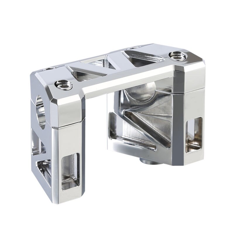 Voodoo Cycle House Custom 7/8 Handlebar Mount Riser For Harley-Davidson Dyna Street Fat Bob Switchback Wide Super Glide FLD FXDF FXDB