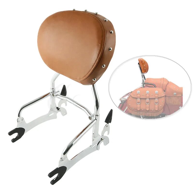 Voodoo Cycle House Custom Backrest & Luggage Rack For Indian Chief Dark Horse 2014-2020