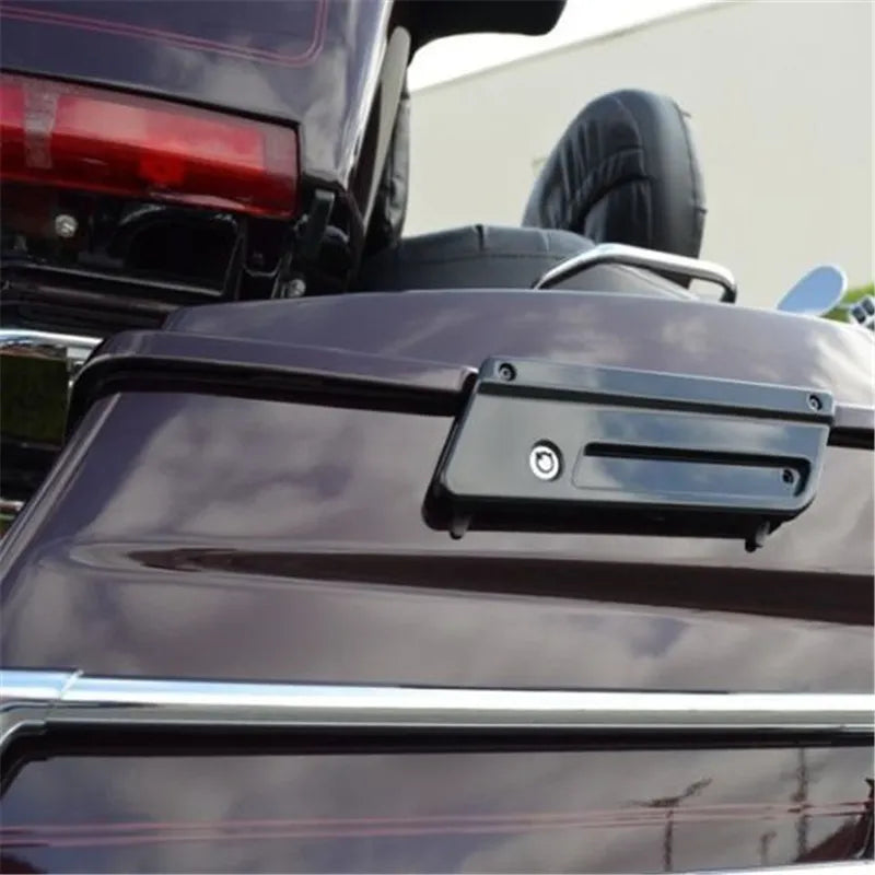 Voodoo Cycle House Custom Saddlebag Latch Covers For Harley-Davidson Touring Models Road King Electra Street Glide 1993-2013 CVO FLHXSE2
