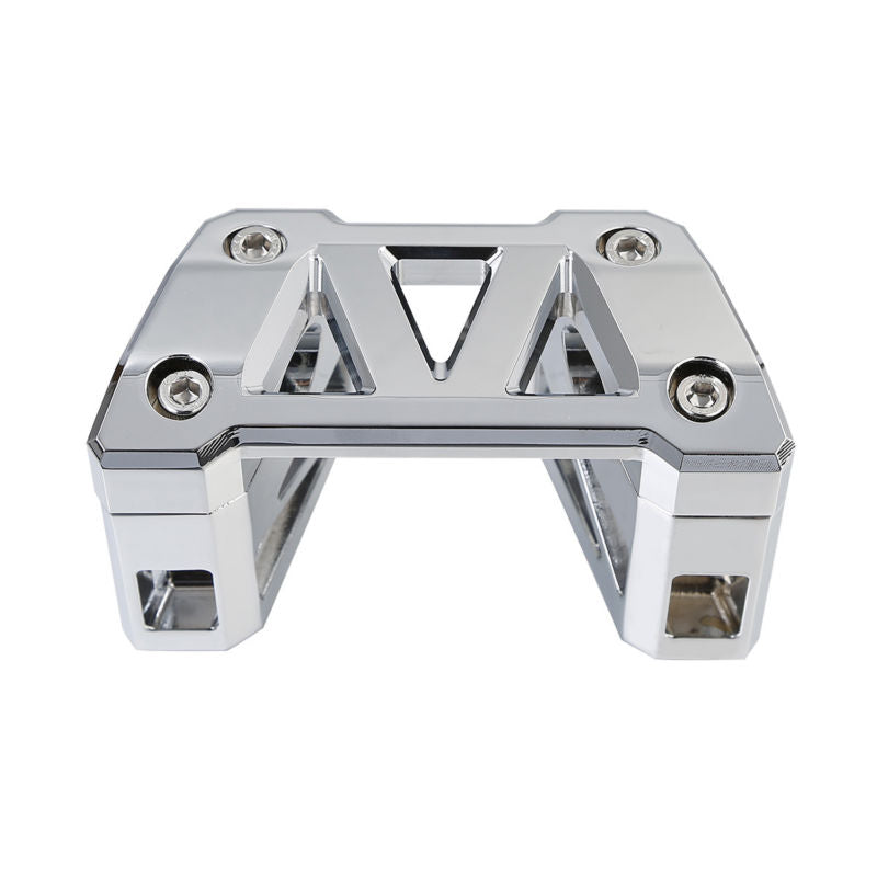 Voodoo Cycle House Custom 7/8 Handlebar Mount Riser For Harley-Davidson Dyna Street Fat Bob Switchback Wide Super Glide FLD FXDF FXDB