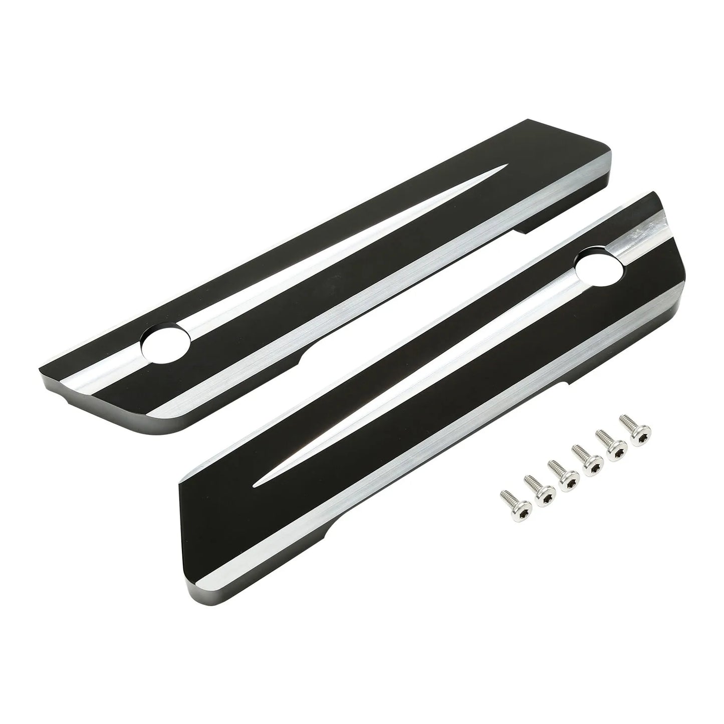 Voodoo Cycle House Custom Saddlebag Latch Covers For Harley-Davidson Touring Models Road King Street Electra Glide 2014-UP