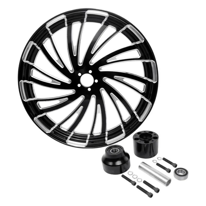 Voodoo Cycle House Custom 26"x3.5" Front Wheel & Hub Assembly For Harley-Davidson & Custom Applications Touring Road King Street Glide 2008-UP
