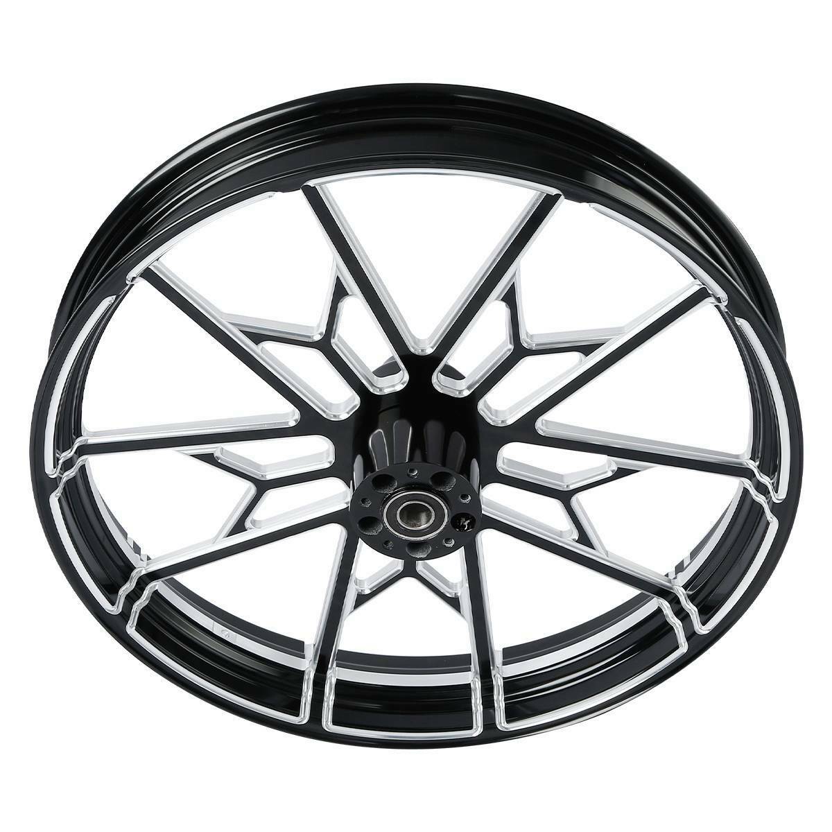 Voodoo Cycle House Custom Front Wheel & Hub Assembly For Harley-Davidson & Custom Applications Touring Road King Street Glide 2008-UP Single Disc 18" 21" 23" 26" 30" inch