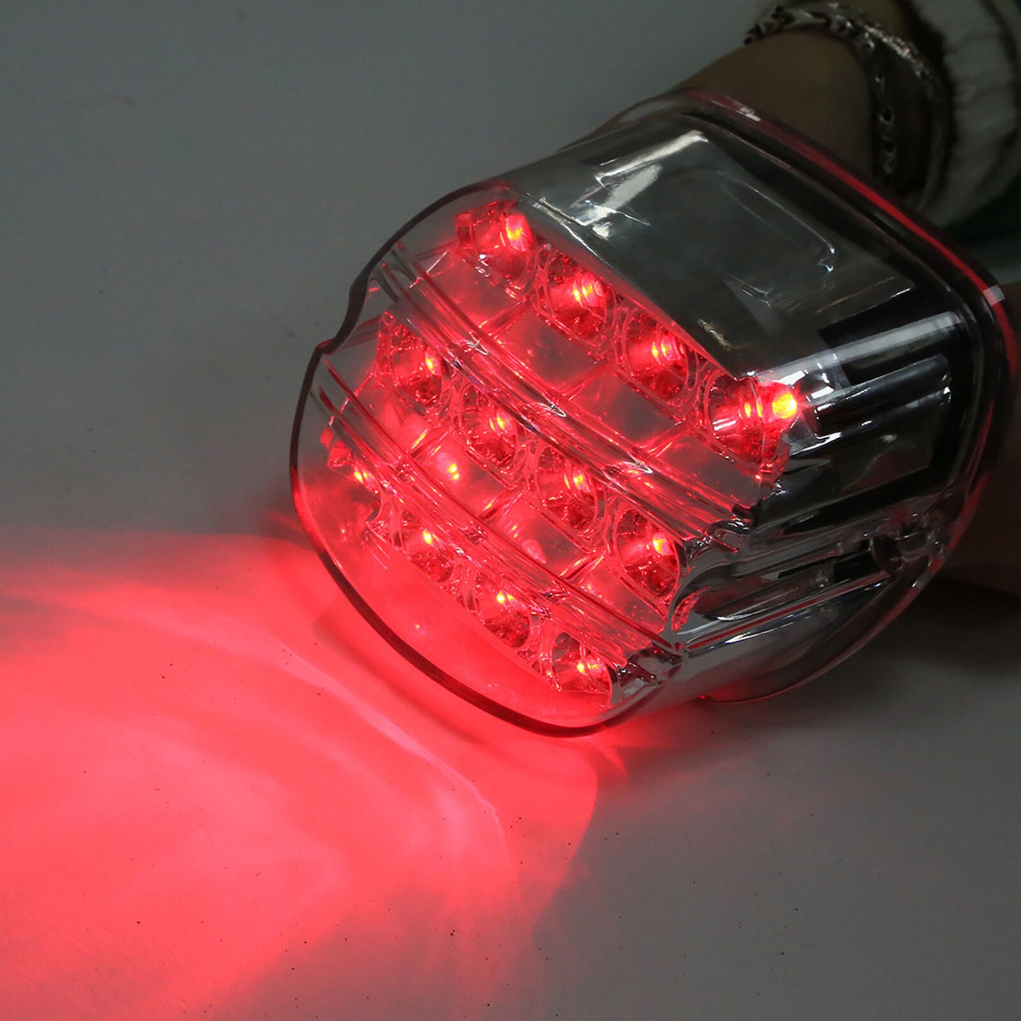 Voodoo Cycle House LED Brake Tail Light Conversion Kit For Harley-Davidson FLHTC/I FLHTCU/I FLHTK FLST FXST FXD XL Electra Glide Softail