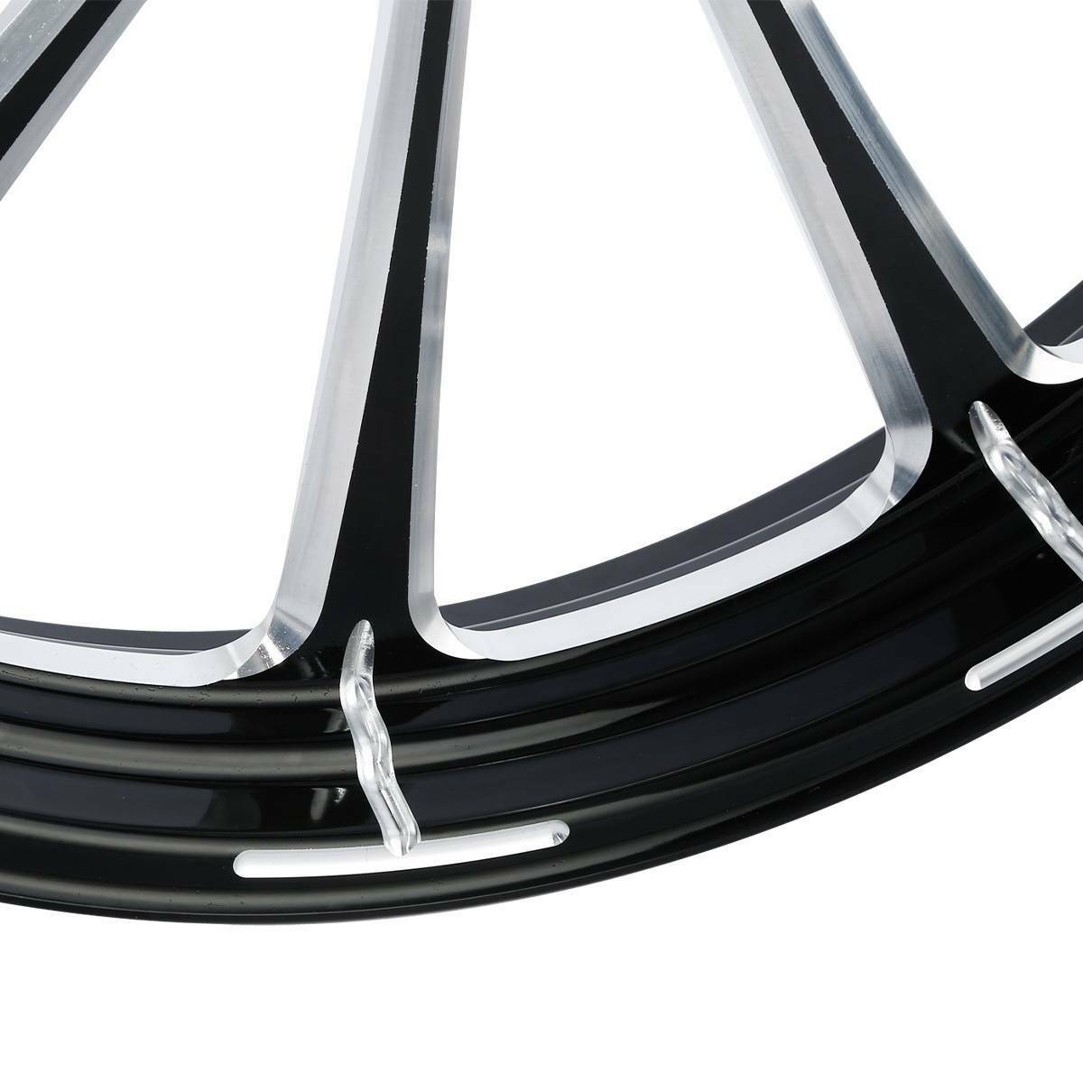 Voodoo Cycle House Custom Front Wheel & Hub Assembly Single Disc For Harley-Davidson & Custom Applications Touring Street Glide Road King 2008-UP 18 21 23 26 30 inch