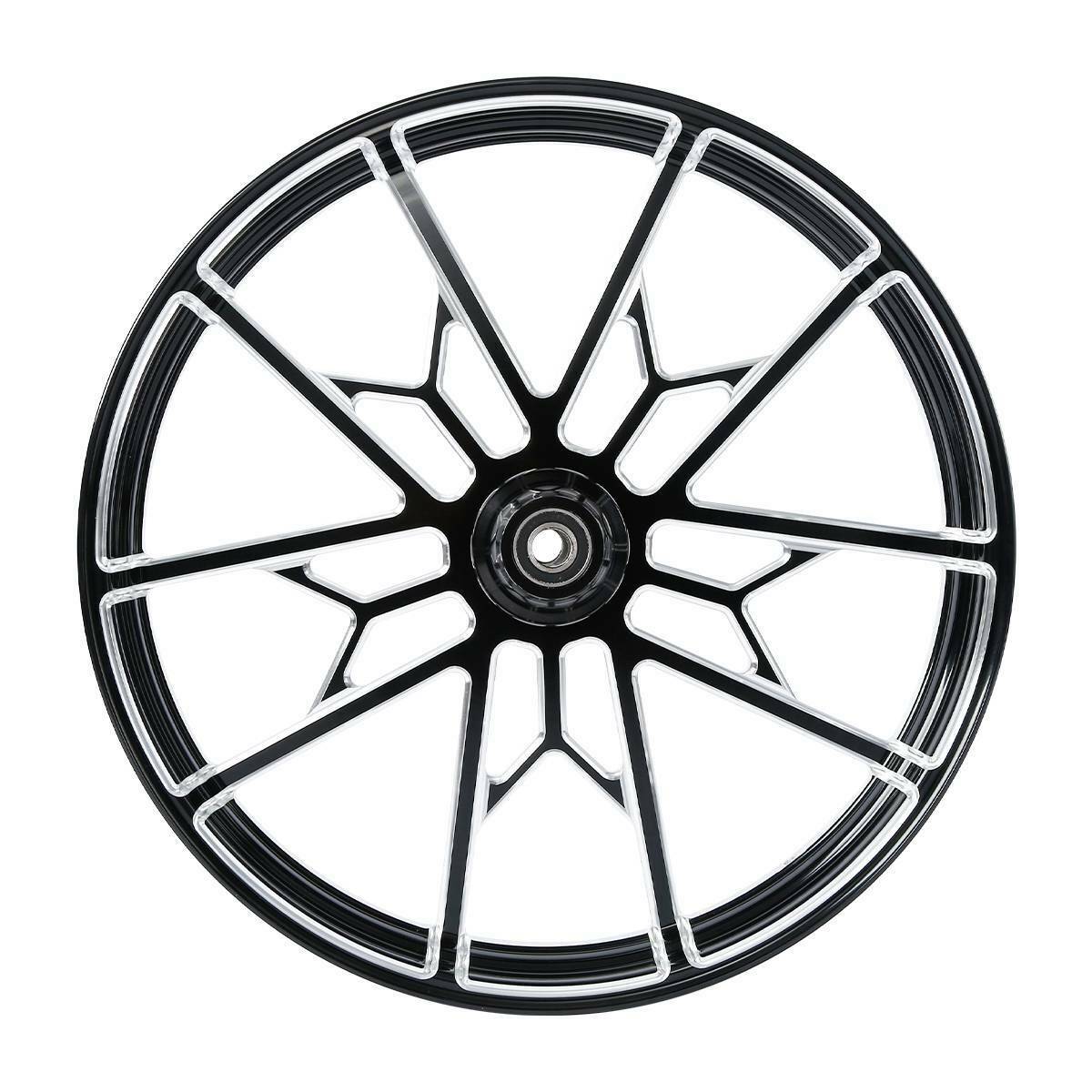 Voodoo Cycle House Custom Front Wheel & Hub Assembly For Harley-Davidson & Custom Applications Touring Road King Street Glide 2008-UP Single Disc 18" 21" 23" 26" 30" inch