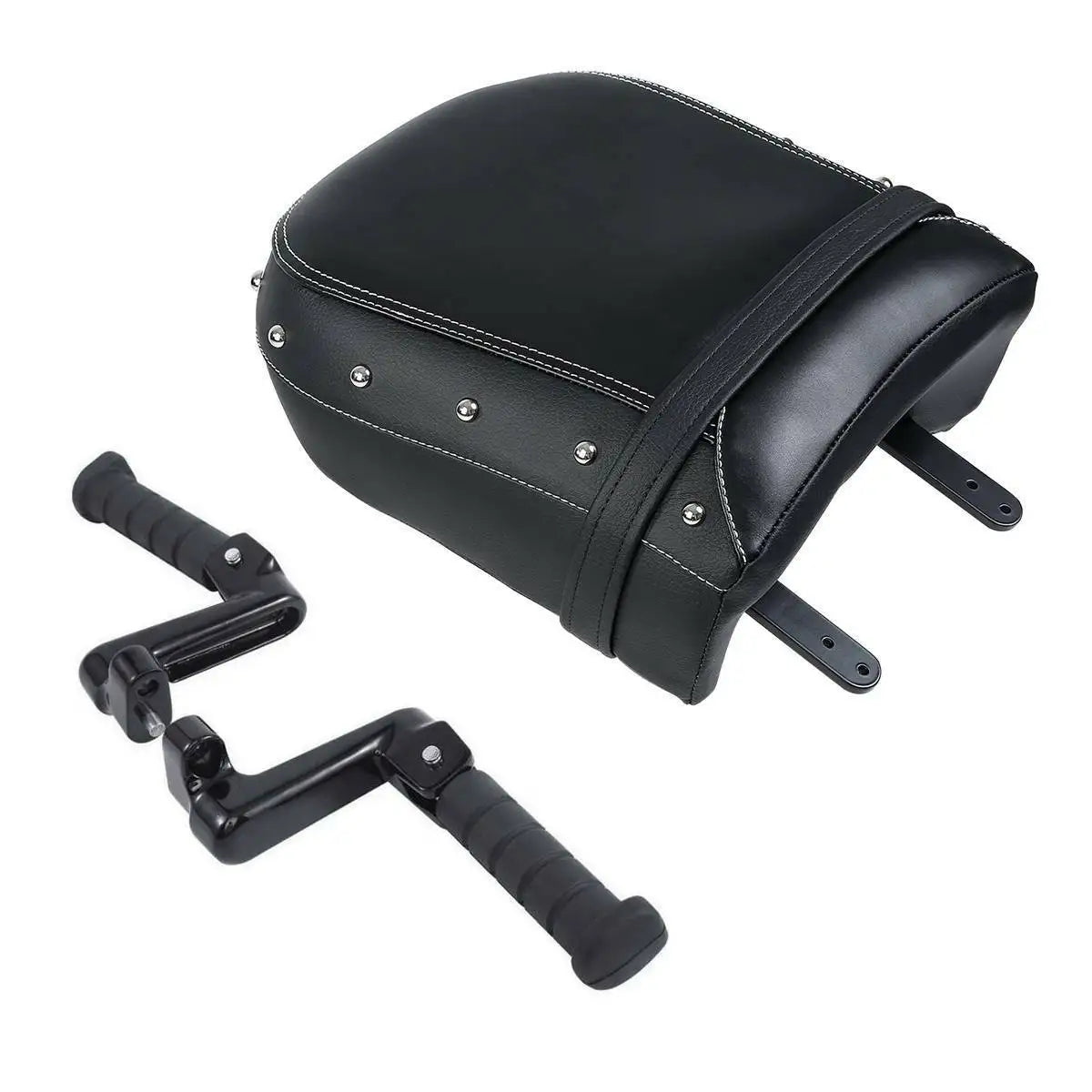 VOODOO CYCLE HOUSE Leather Rear Seat & Passener Footpegs For Indian Chief Vintage Classic 2014-2020 Dark Horse 2016-2020 Passenger