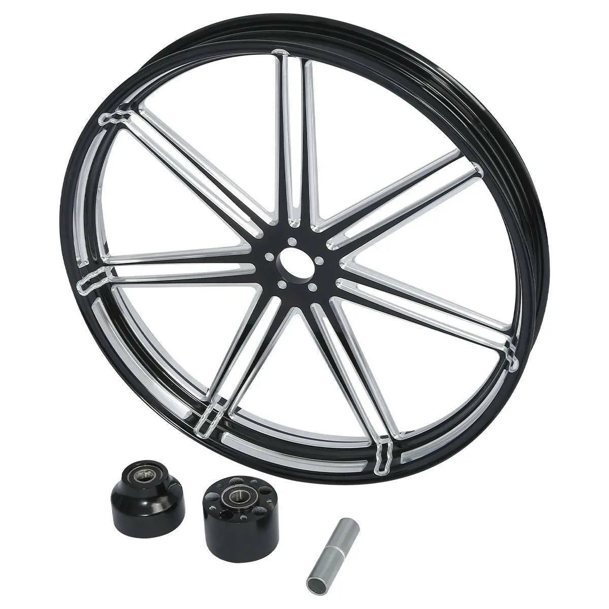 Voodoo Cycle House Custom Wheel & Hub Assembly For Harley-Davidson & Custom Applications Road King Street Glide 2008-UP 18" 21" 23" 26" 30" inch