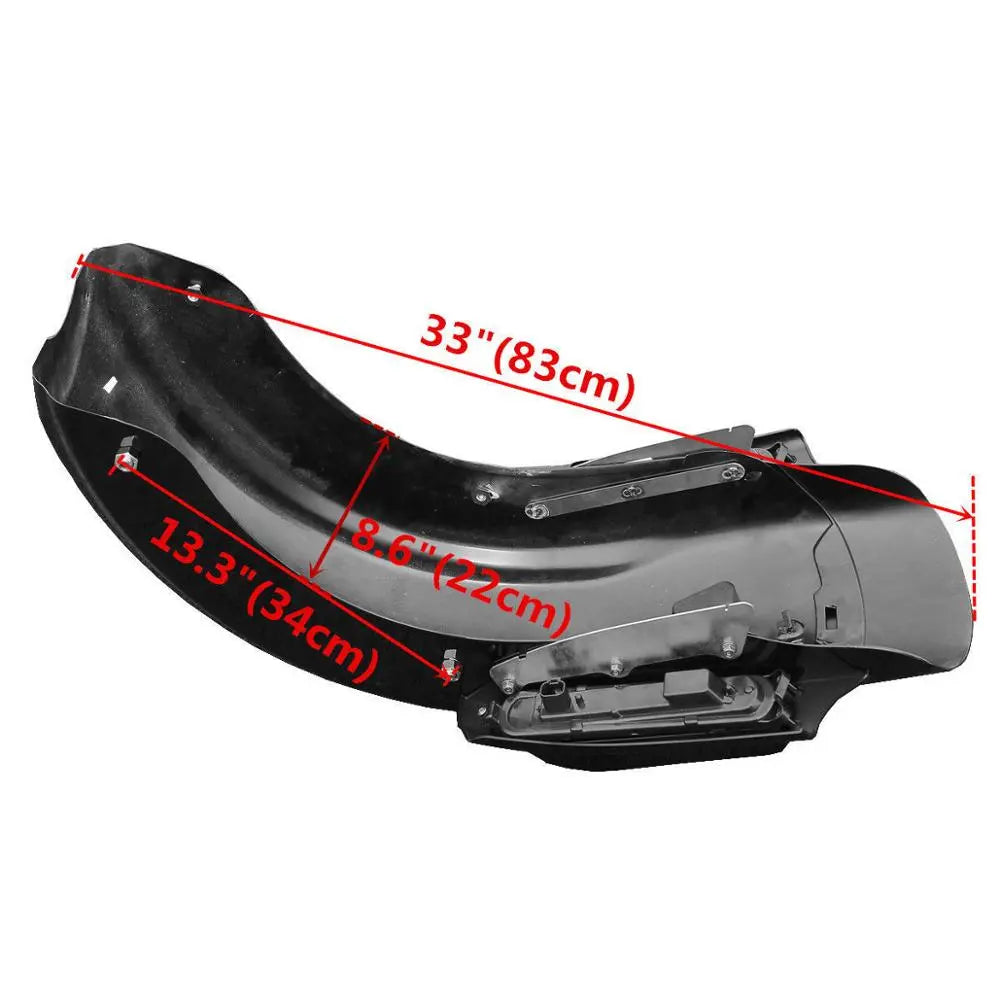 Voodoo Cycle House Saddlebags & Rear Fender For Harley-Davidson Touring Models Street Electra Glide Road King Ultra Limited 2014-UP