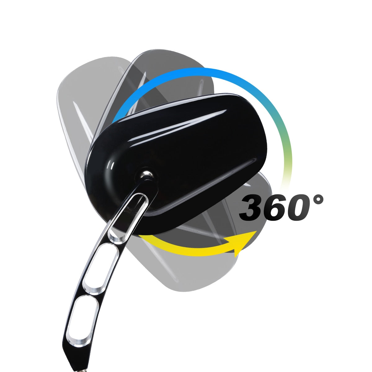Voodoo Cycle House Custom Mirrors For Harley-Davidson & Custom Applications Touring Street Electra Glide Road King Sportster 883 1200 Dyna Fat Boy Bob Heritage Softail