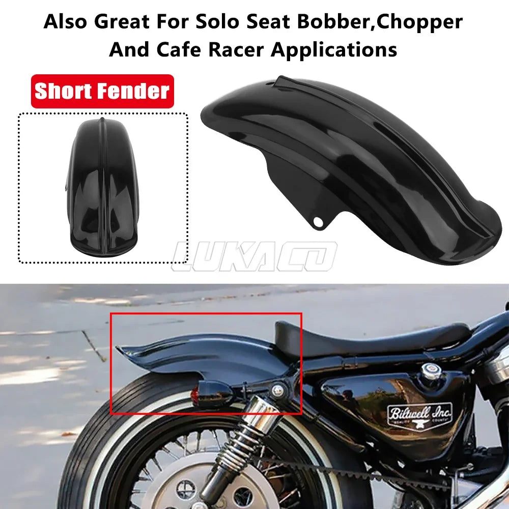 Voodoo Cycle House Custom Universal Rear Fender For Harley Sportster Indian Bobber Chopper Cafe Racer Custom Applications
