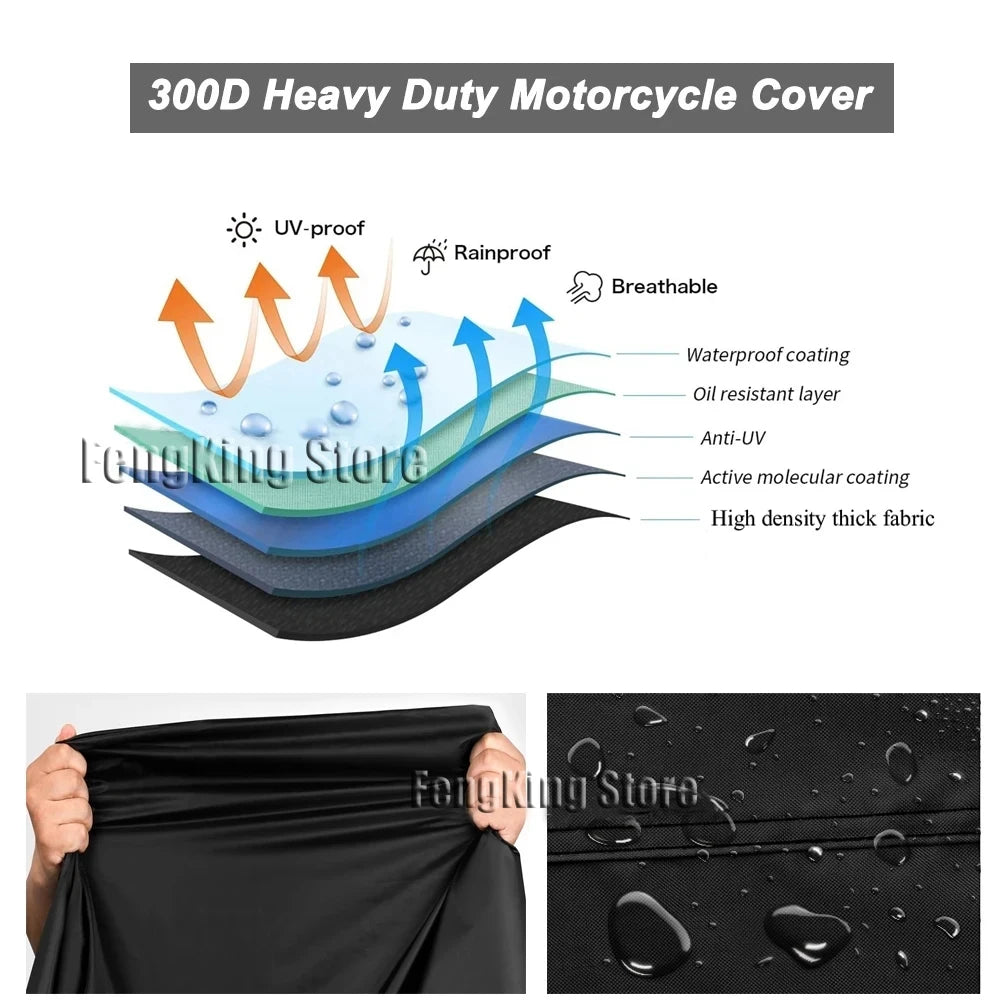 Voodoo Cycle House Indian Motorcycle Cover Outdoor Rain Dustproof UV Protector Covers For Indian Rally Chief Vintage Scout