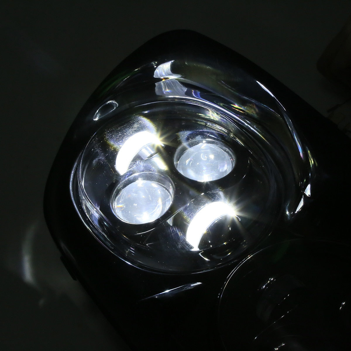 Voodoo Cycle House Dual LED Headlight For Harley-Davidson Road Glide 1998-2013