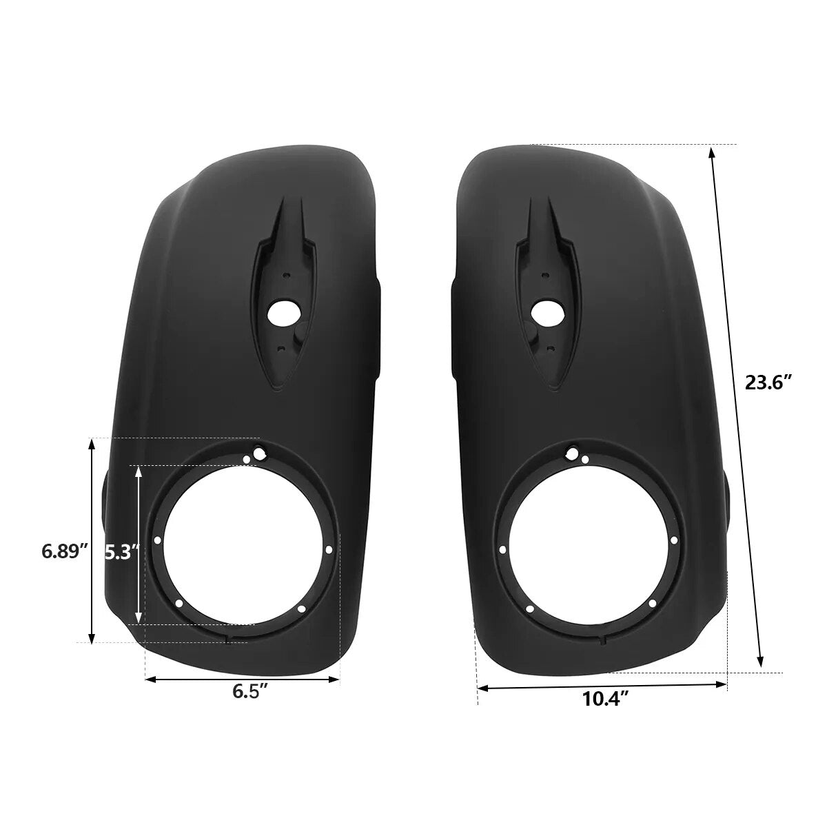 Voodoo Cycle House Custom Saddlebag Lids With 6.5'' Speaker Cutout For Indian 2014-2017 Chieftain 2018 Springfield Dark Horse Roadmaster Elite Classic