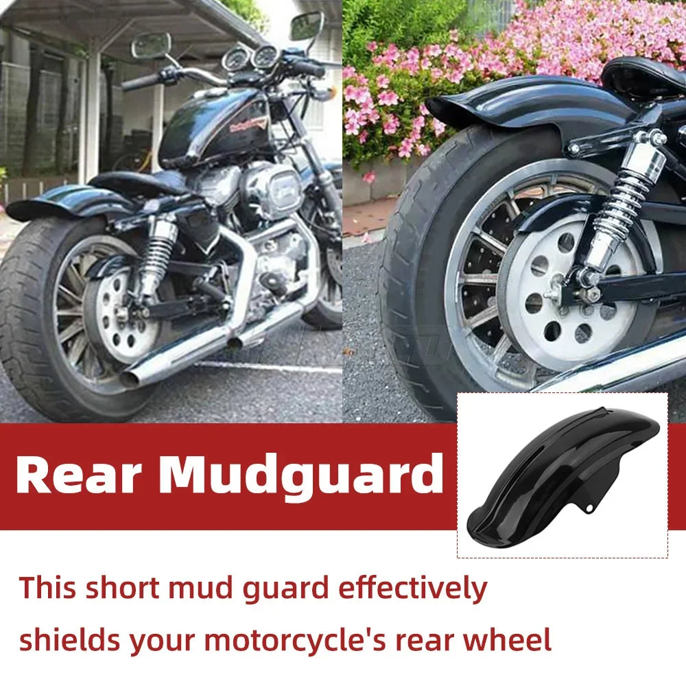 Voodoo Cycle House Custom Universal Rear Fender For Harley Sportster Indian Bobber Chopper Cafe Racer Custom Applications