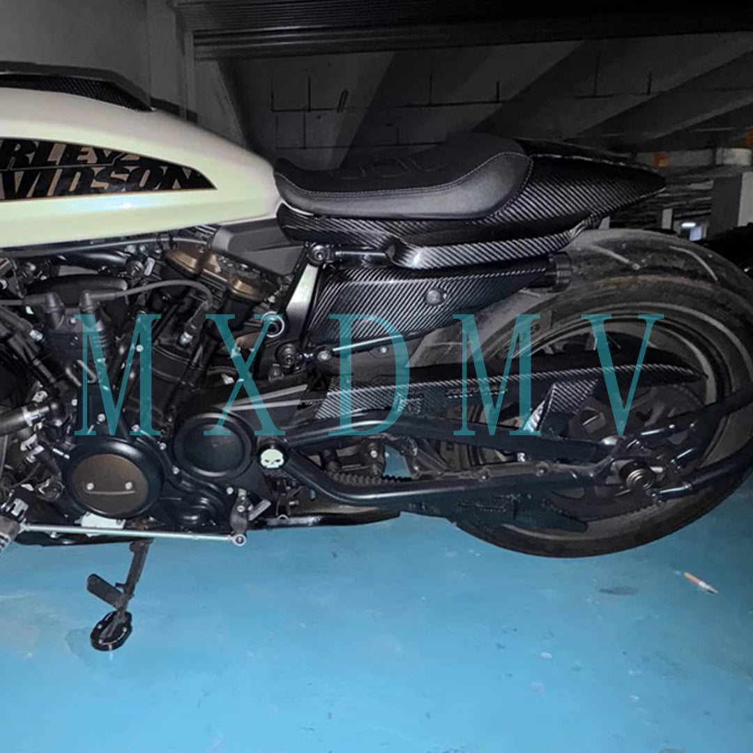 Voodoo Cycle House Custom Carbon Fiber Winglets Rear Footrest Parts Fairing Fenders Cover For HARLEY-DAVIDSON Sportster S 2021 2022 2023 2024 2025