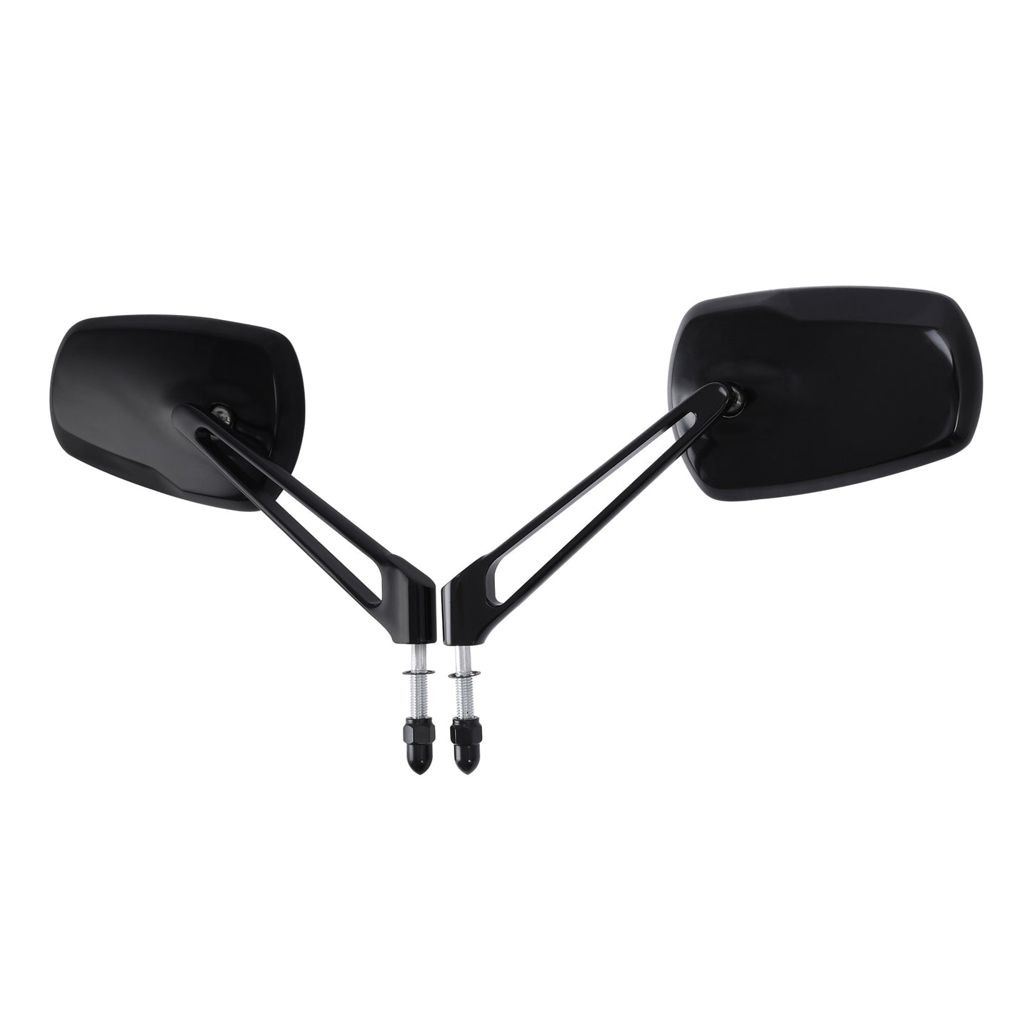 Voodoo Cycle House Custom Mirrors For Harley-Davidson & Custom Applications Touring Street Glide Road King Dyna Fat Boy Bob Low Rider Softail Slim Sportster 883