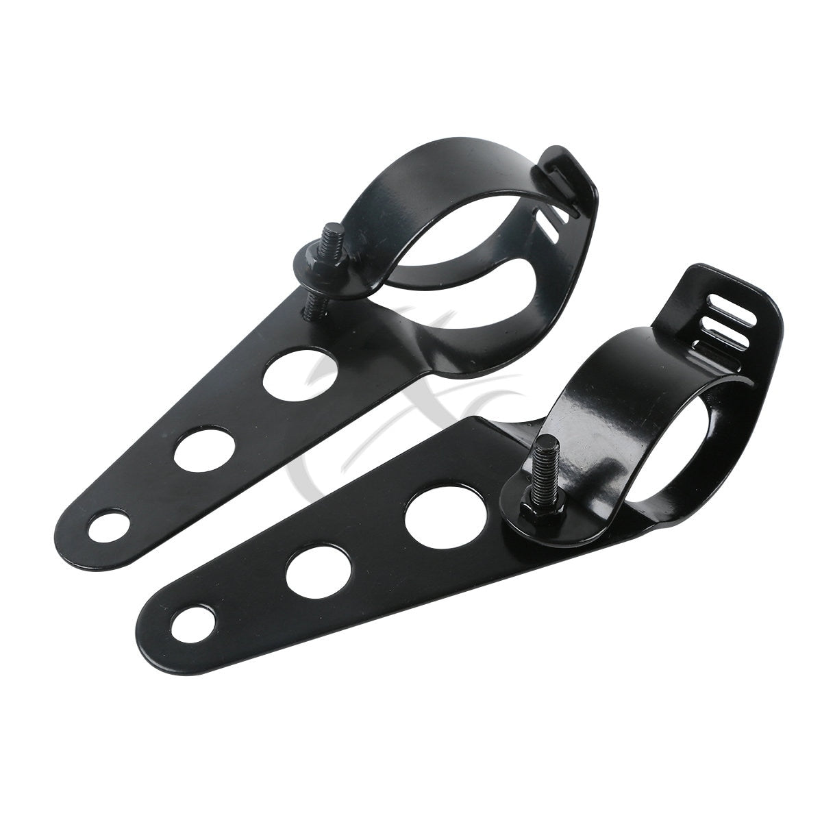 Voodoo Cycle House Custom Headlight Mount Bracket For Harley-Davidson & Custom Applications using
35-43mm Fork Tubes