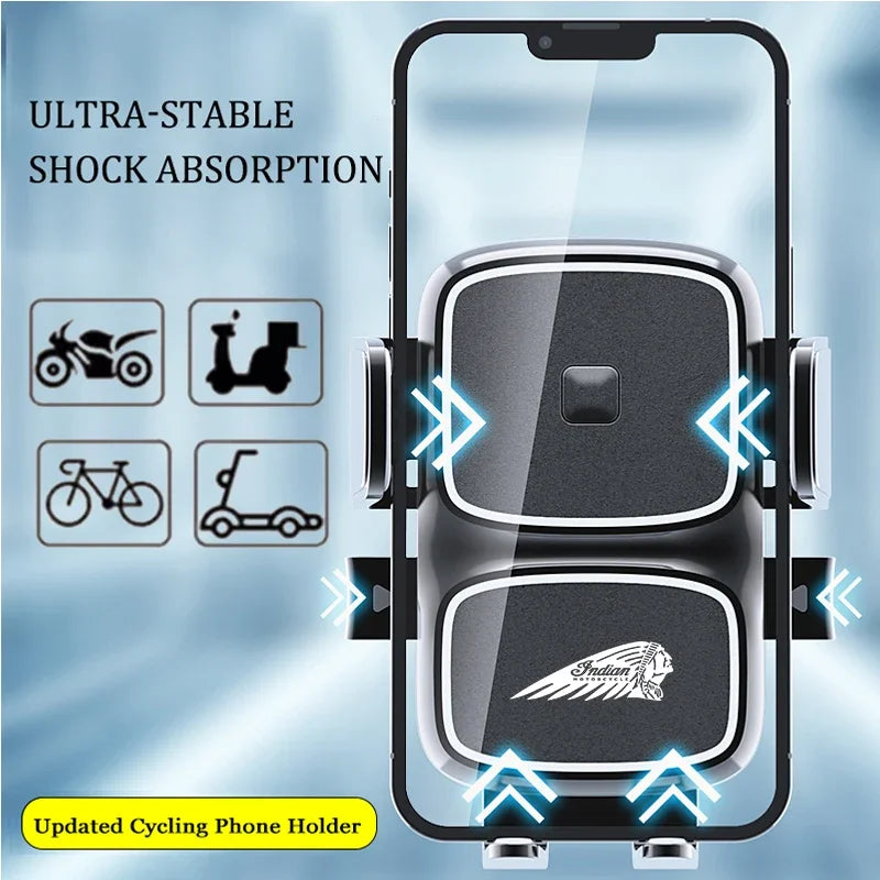 Voodoo Cycle House 360° Rotatable Motorcycle Phone Holder for Indian FTR 1200 S FTR1200 Carbon Rally Chief Scout upgrade GPS Stand Bracket