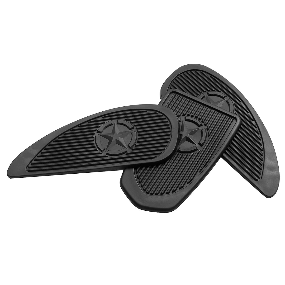 VOODOO CYCLE HOUSE Universal Black Gas Fuel Tank Covers