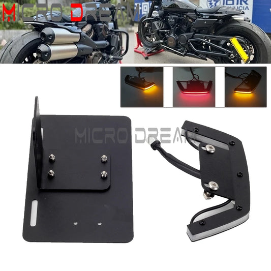 Voodoo Cycle House Rear LED Brake Turn Signal Tail Light Fender Eliminator For Harley Sportster S 1250 RH1250S 2022-2025