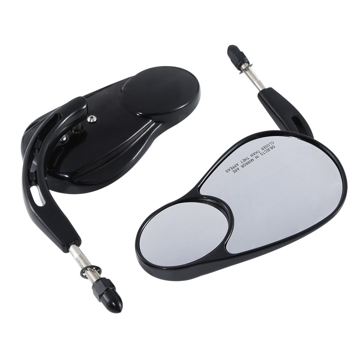 Voodoo Cycle House Custom Split Vision Mirrors For Harley-Davidson Touring Electra Street Glide Road King Fat Bob Boy Sportster 883 1200 Softail