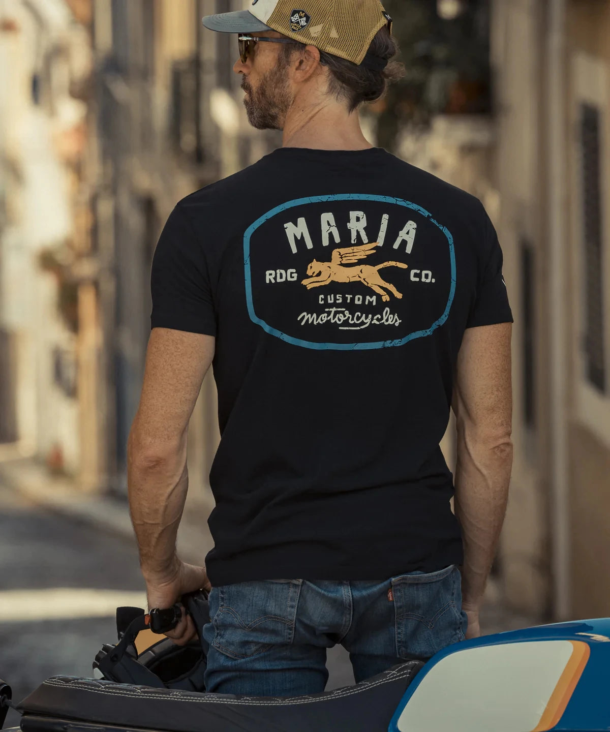Motorcycle Off road Race Mad Tiger Printed Motorcycle Sport Speed Conquer Men's MARIA Loose Breathable Sweat Absorbing T-shirt