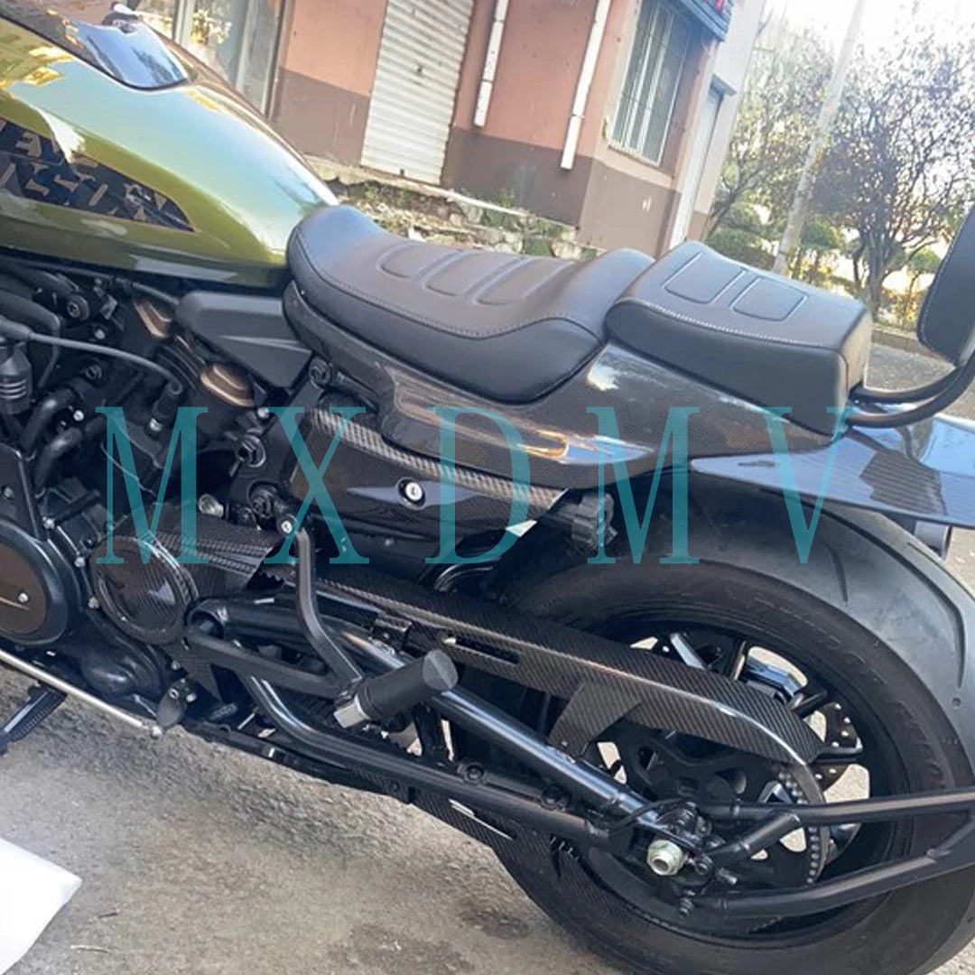 Voodoo Cycle House Custom Carbon Fiber Winglets Rear Footrest Parts Fairing Fenders Cover For HARLEY-DAVIDSON Sportster S 2021 2022 2023 2024 2025