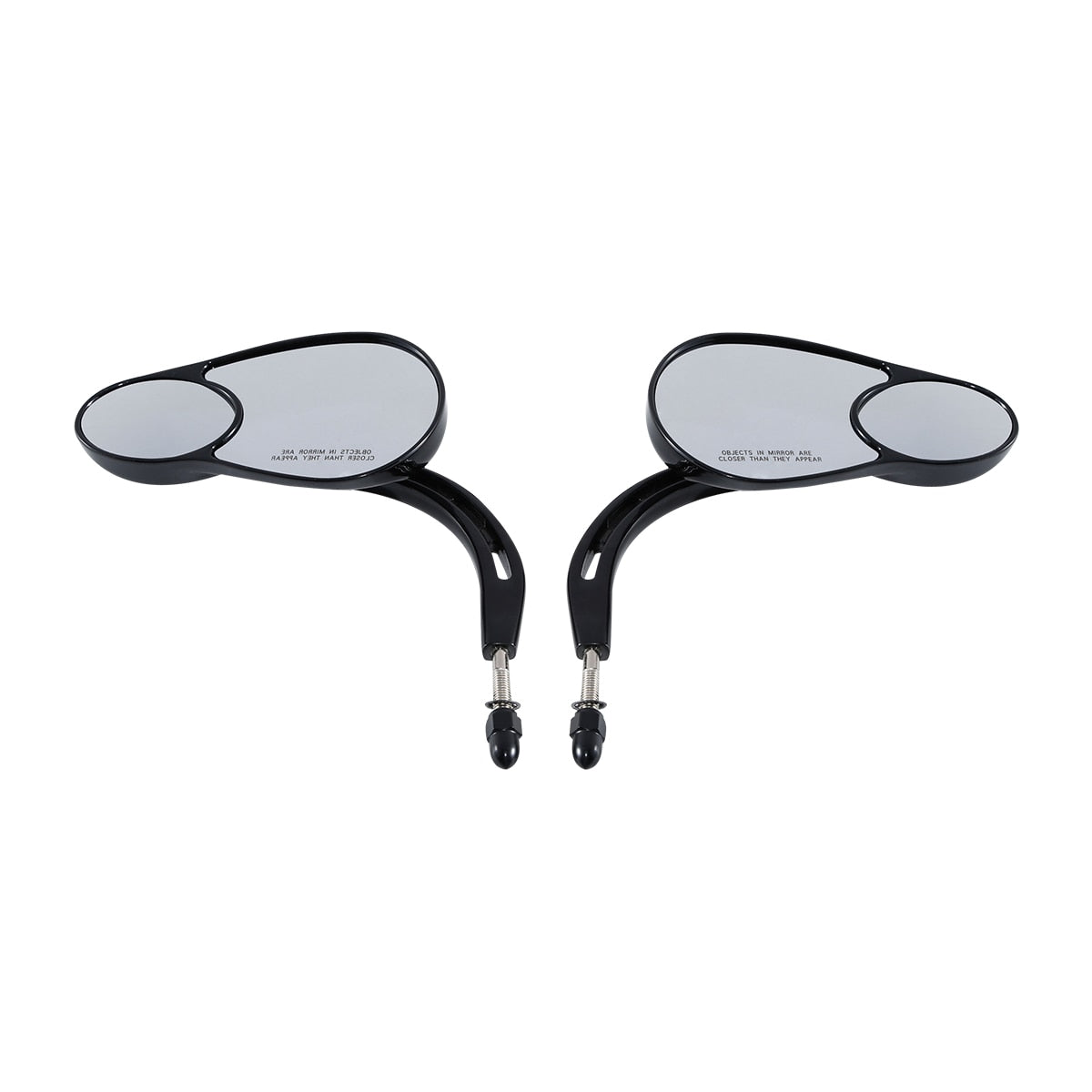 Voodoo Cycle House Custom Split Vision Mirrors For Harley-Davidson Touring Electra Street Glide Road King Fat Bob Boy Sportster 883 1200 Softail