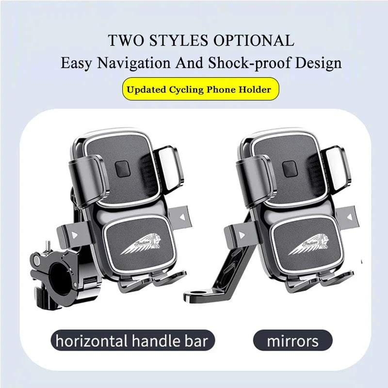 Voodoo Cycle House 360° Rotatable Motorcycle Phone Holder for Indian FTR 1200 S FTR1200 Carbon Rally Chief Scout upgrade GPS Stand Bracket