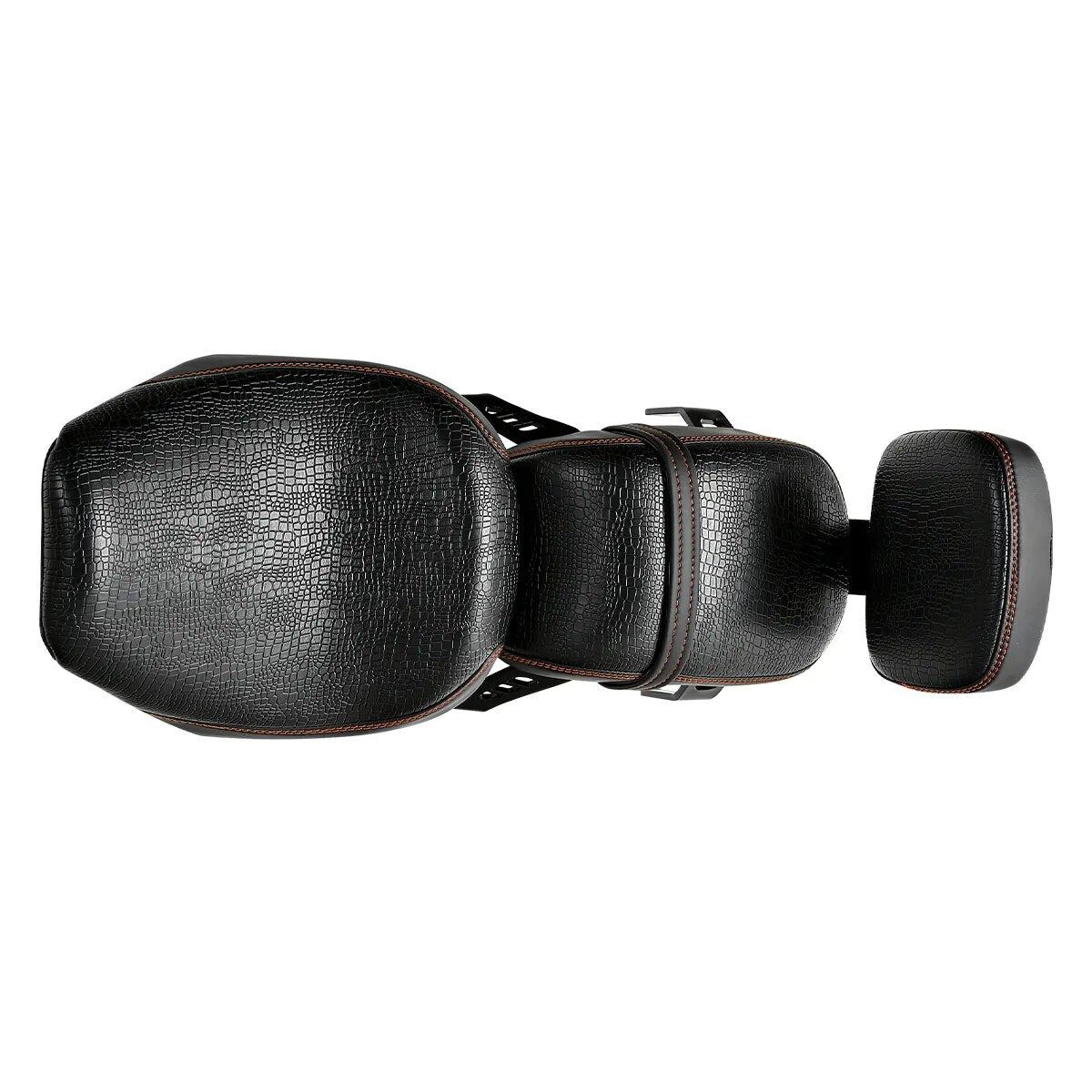 Voodoo Cycle House Custom Driver & Passenger Seat With Backrest For Indian Scout Bobber Sixty Twenty 2018-2023