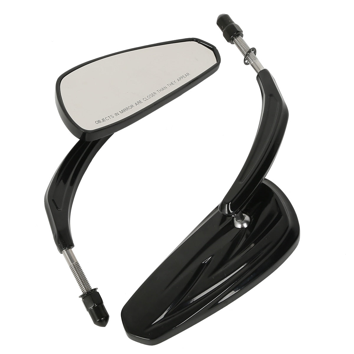 Voodoo Cycle House Custom Mirrors For Harley-Davidson & Custom Applications Touring Street Electra Glide Road King Sportster Softail Dyna Heritage Classic FLSTC 1982-later