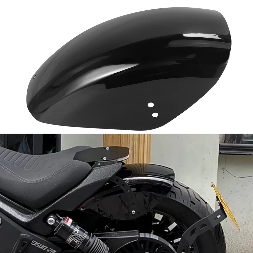 Voodoo Cycle House Custom Motorcycle Black Rear Fender For Harley Sportster XL 883 1200 Nightster Roadster Super Low Custom & Custom Applications