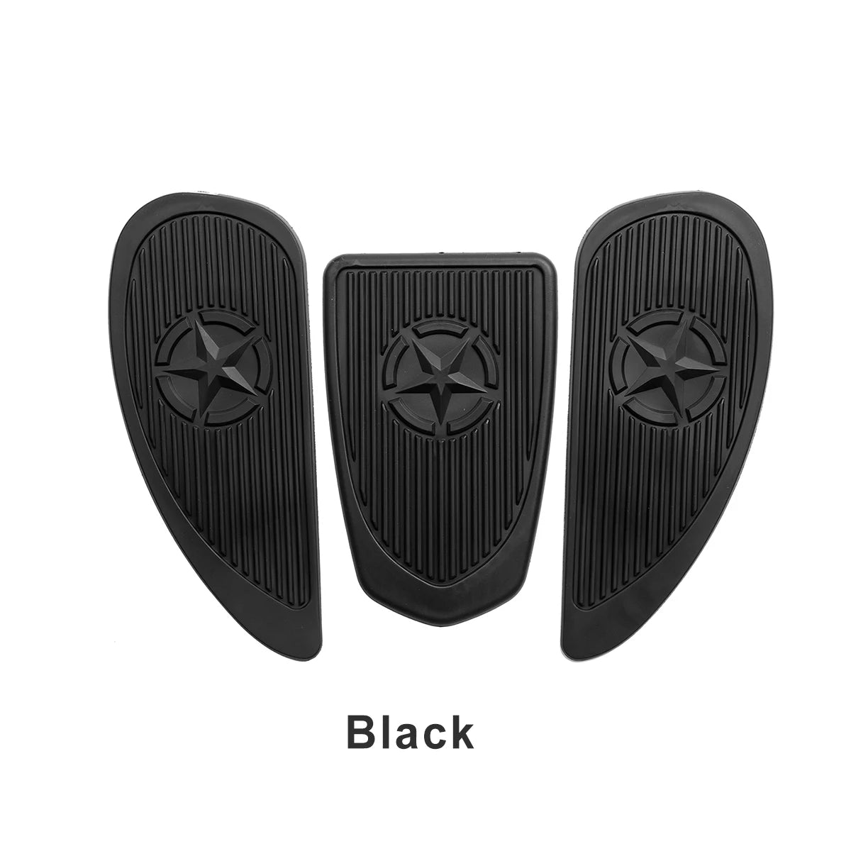 VOODOO CYCLE HOUSE Universal Black Gas Fuel Tank Covers