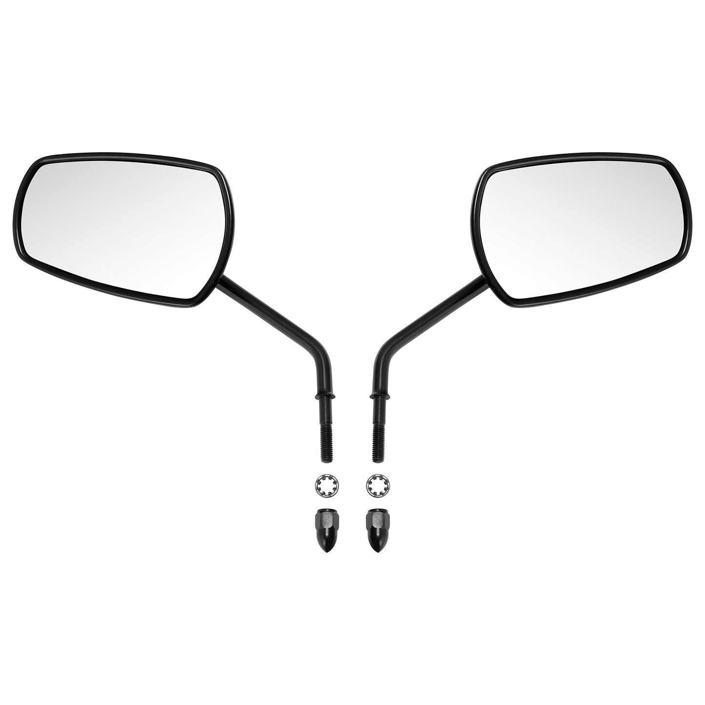 Voodoo Cycle House Custom Mirrors For Harley-Davidson & Custom Applications Sportster Dyna Softail Touring Road King Street Glide