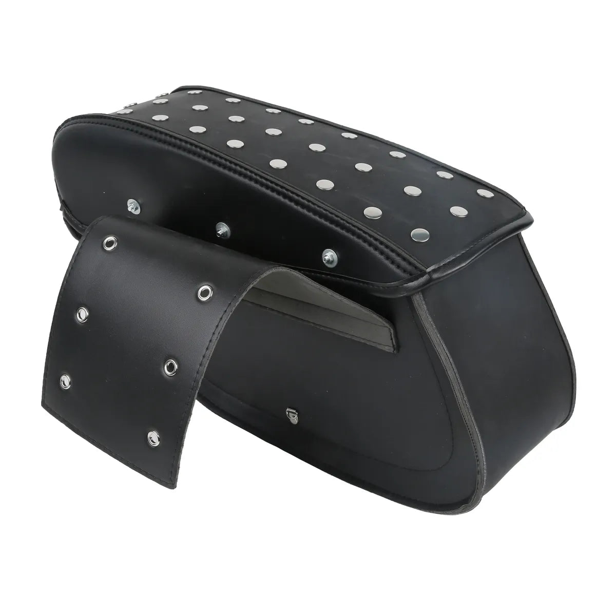 Voodoo Cycle House Custom Leather Saddlebags For Harley-Davidson & Custom Applications Dyna Street Bob FXDB 2008-2017 Sportster 1982-2018 Softail 1994-1999