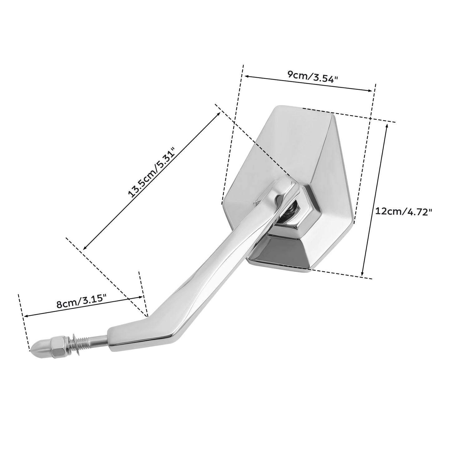 Voodoo Cycle House Custom Mirrors For Harley-Davidson & Custom Applications Touring Street Electra Road Glide Dyna Low Rider Street Bob Fat Boy Sportster 883 1200 1982-2023