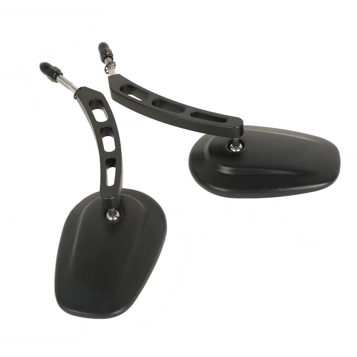 Voodoo Cycle House Custom Mirrors For Harley-Davidson & Custom Applications Touring Street Electra Glide Road King Sportster 883 1200 Dyna Fat Boy Bob Heritage Softail