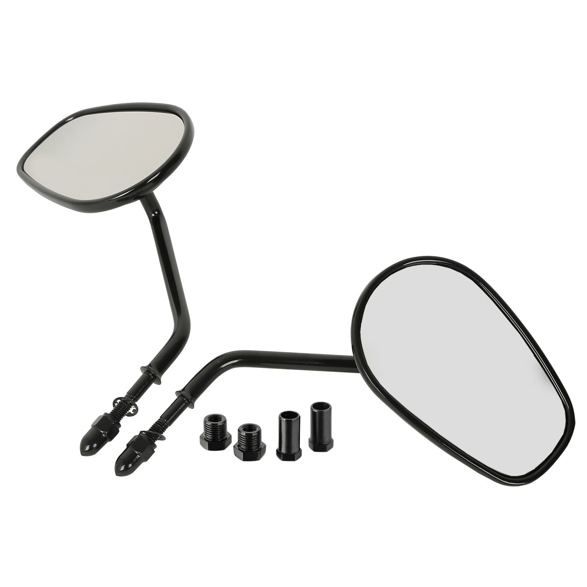 Voodoo Cycle House Mirrors For Harley-Davidson Street XG750 XG 750 2014-2017 XG 500 2016 Black/Chrome
